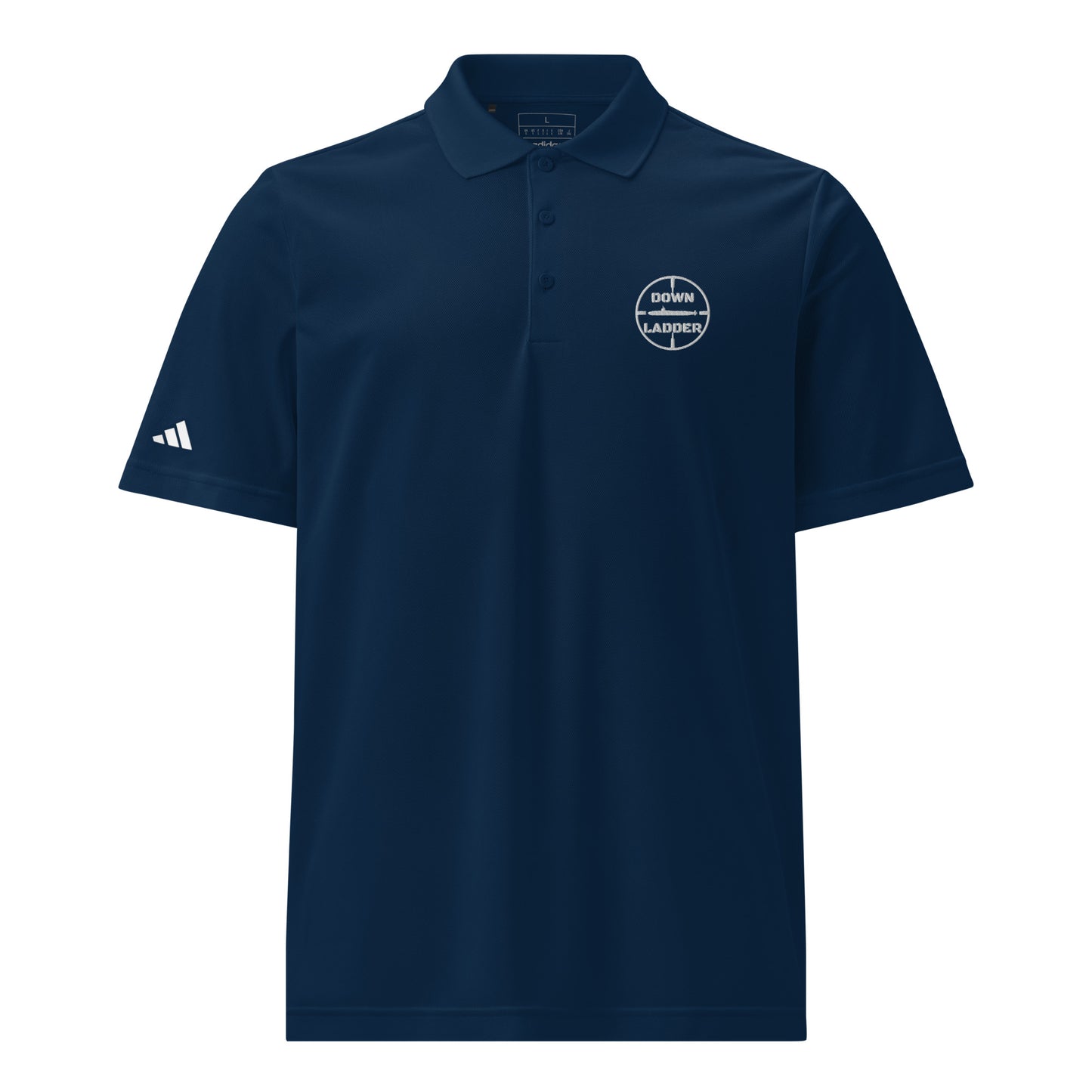 Down Ladder Logo Adidas sport polo