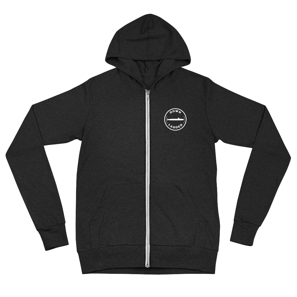 Down Ladder Apparel - Lightweight Unisex Zip-Up Hoodie