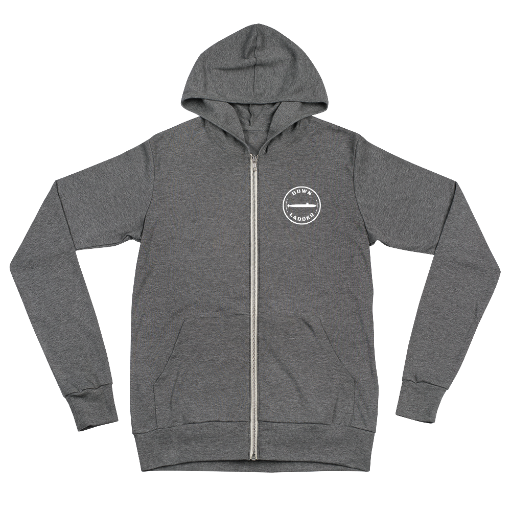 Down Ladder Apparel - Lightweight Unisex Zip-Up Hoodie